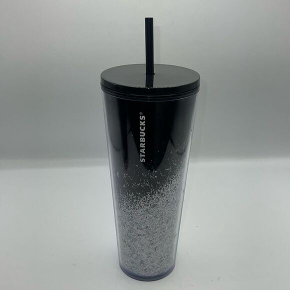 STARBUCKS 2019 Venti Black and Silver Ombre Cup-24 Oz - Picture 1 of 6
